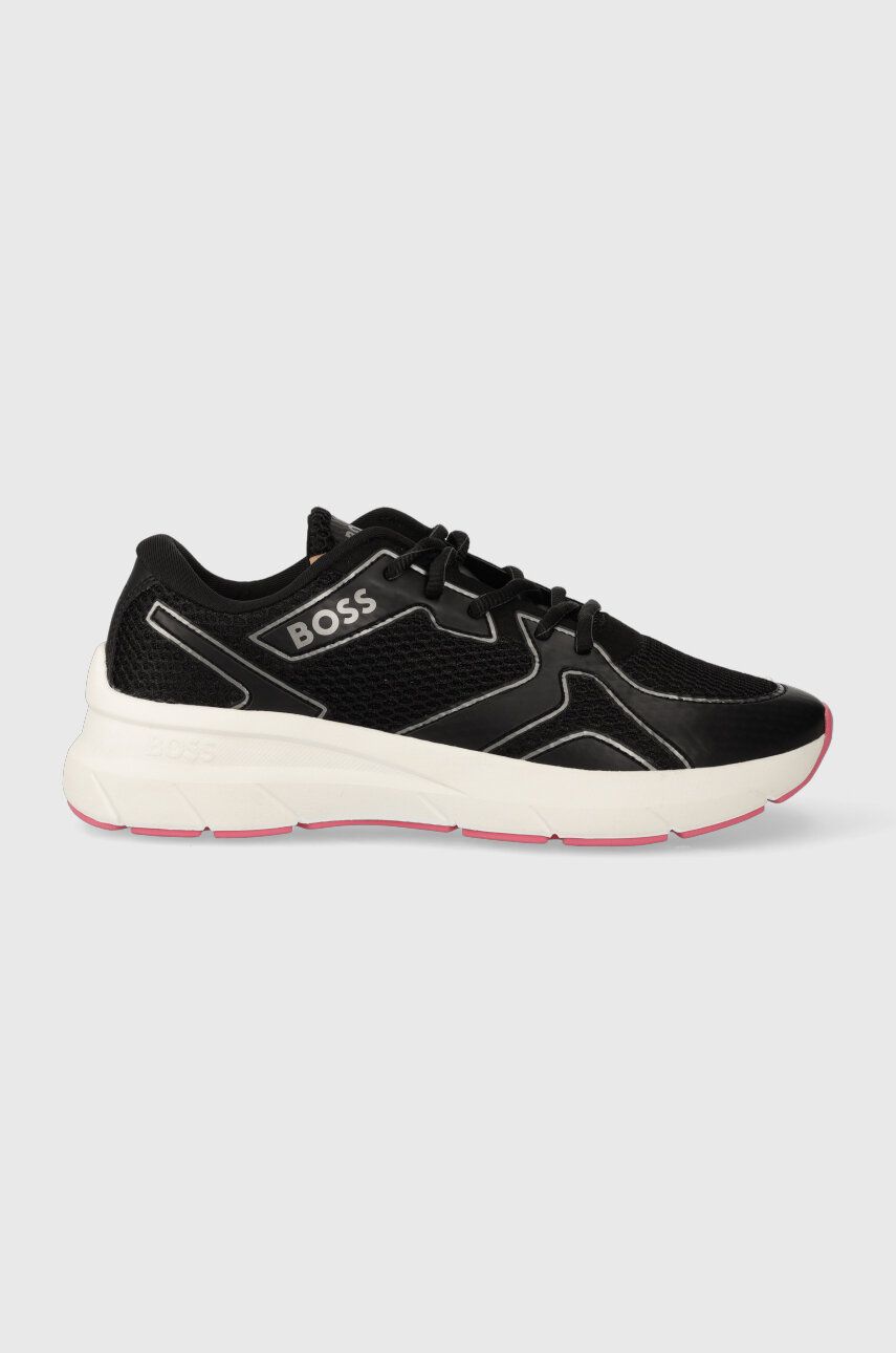 Sneakers boty BOSS Owen černá barva, 50499442 - černá -  Svršek: Umělá hmota