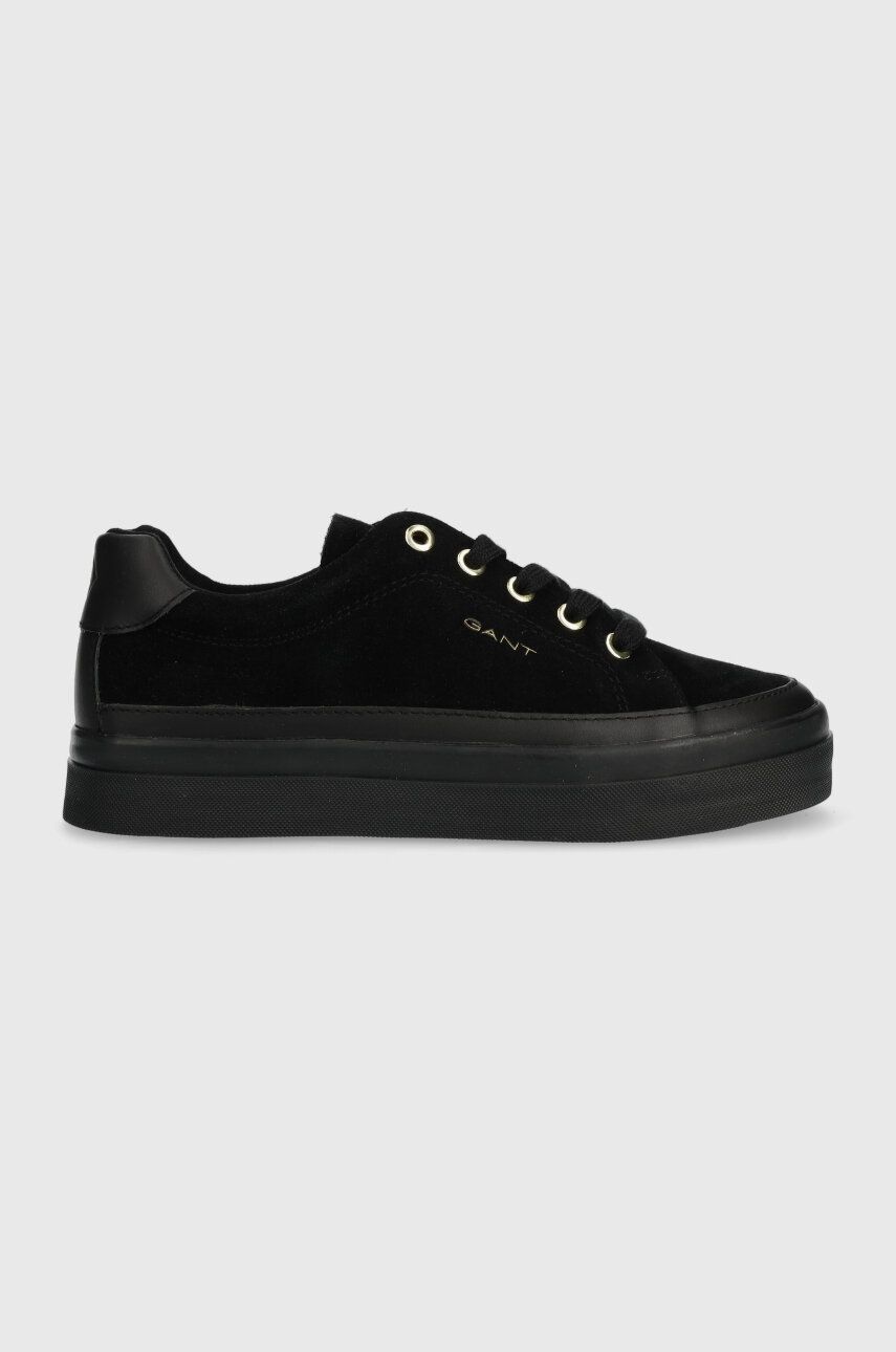 Gant Sneakers Din Piele Intoarsa Avona Culoarea Negru, 27533321.g00