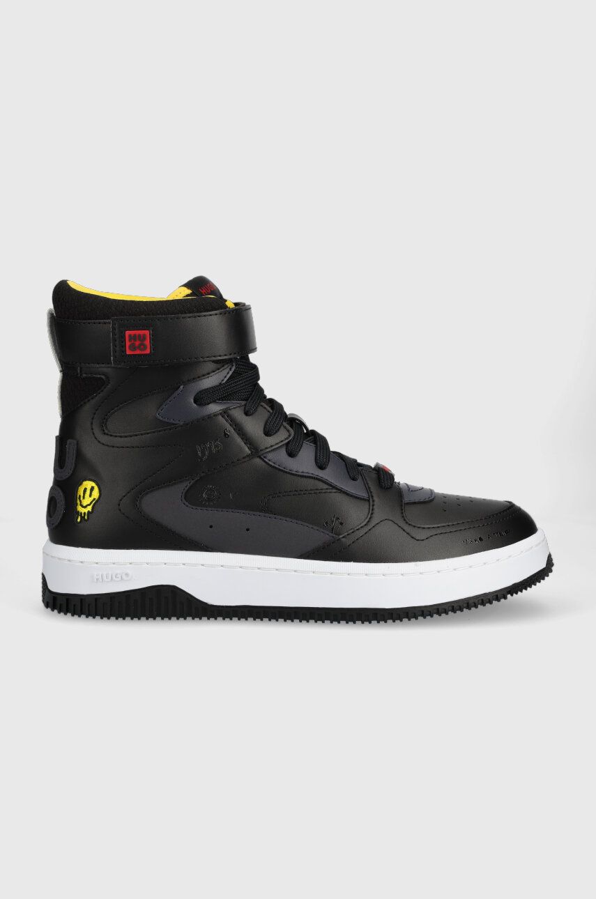 Sneakers boty HUGO Kilian černá barva, 50498664 - černá -  Svršek: Umělá hmota