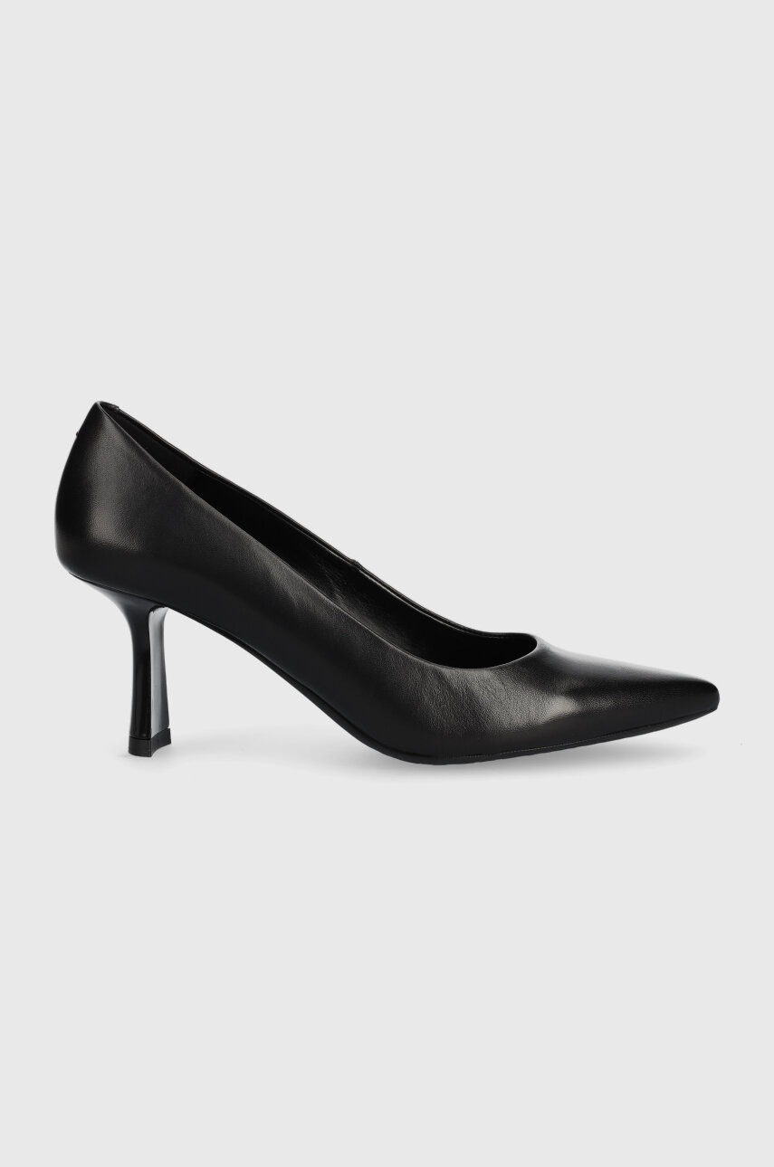 Hugo Stilettos De Piele Alexis Pump 70-n_n Culoarea Negru, 50499283