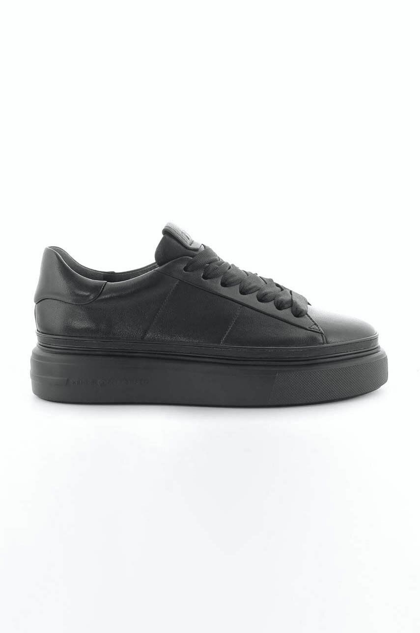 Kožené sneakers boty Kennel & Schmenger Elan černá barva, 21-17050.619 - černá -  Svršek: Příro