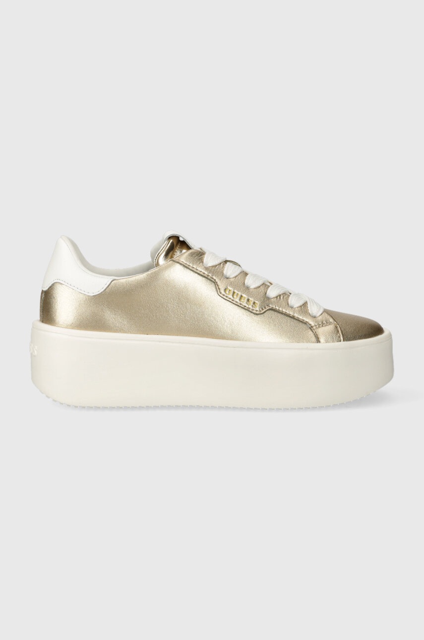 

Шкіряні кросівки Guess MARILYN колір золотий FL7MRL LEM12