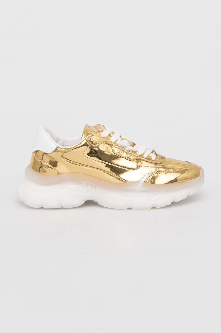 Sneakers boty Guess MASSEL zlatá barva, FL7MSS ELE12 - zlatá -  Svršek: Umělá hmota