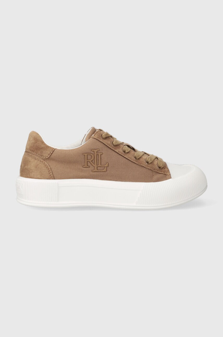 

Кеди Lauren Ralph Lauren Daisie жіночі колір бежевий 802912343002