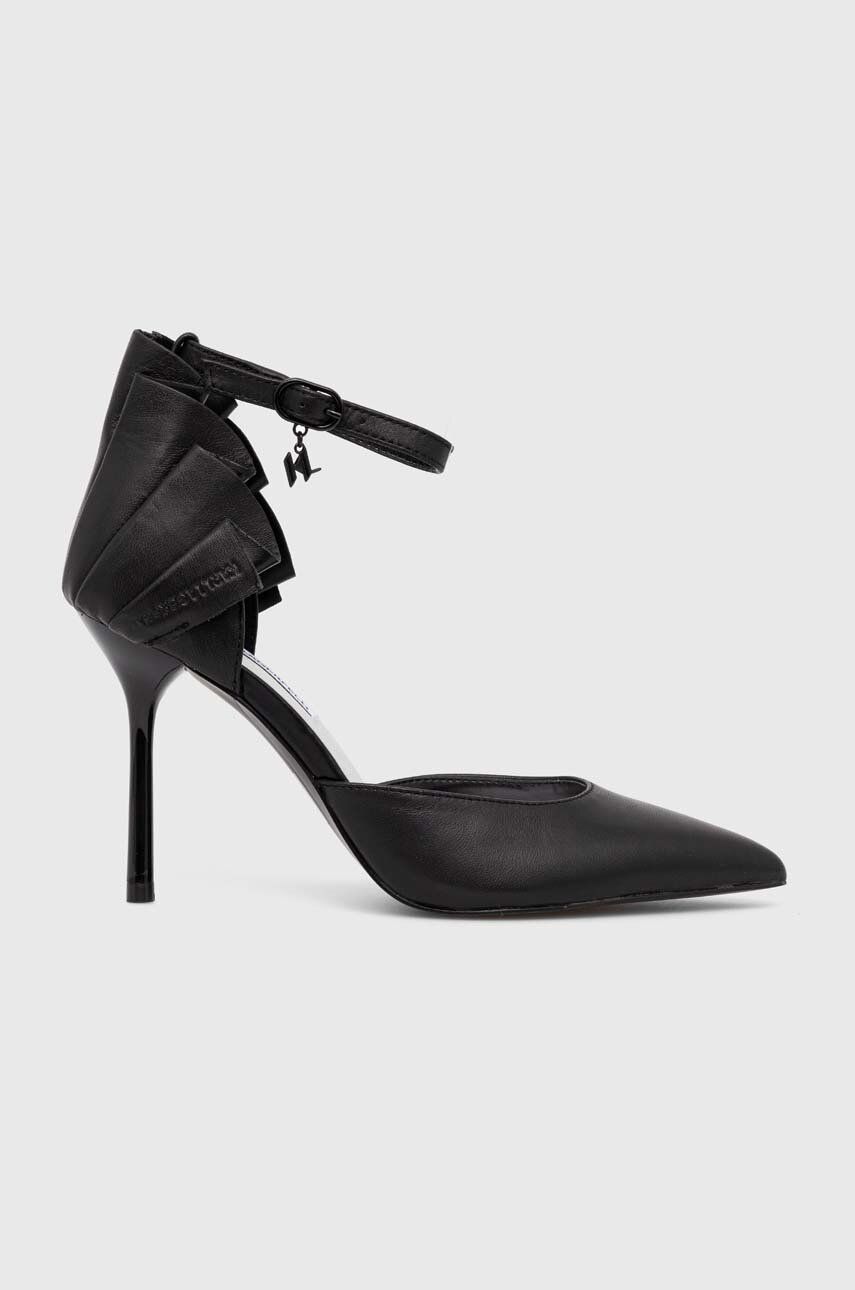Karl Lagerfeld stilettos de piele SARABANDE culoarea negru, KL30923 answear.ro