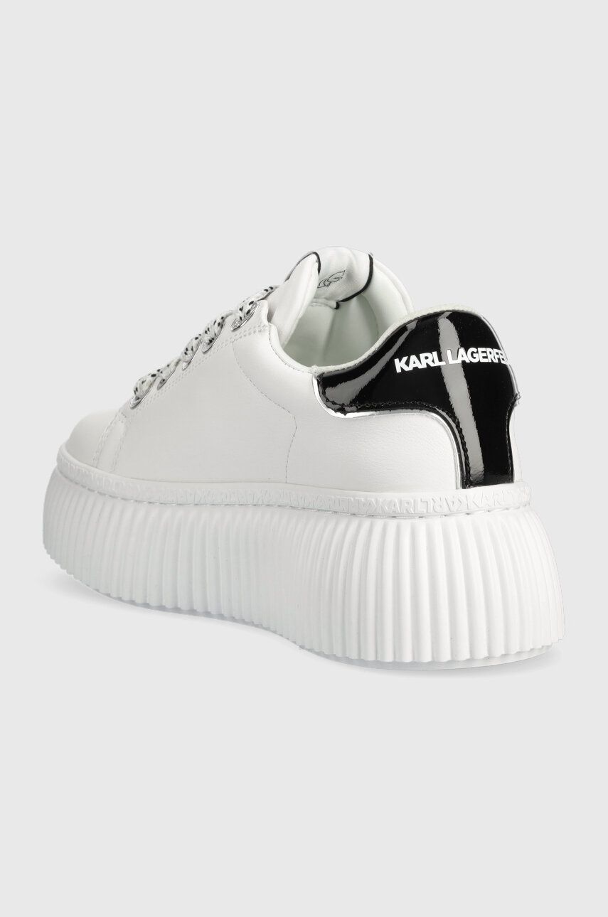 Karl Lagerfeld Sneakers Din Piele KREEPER LO Culoarea Alb, KL42376N