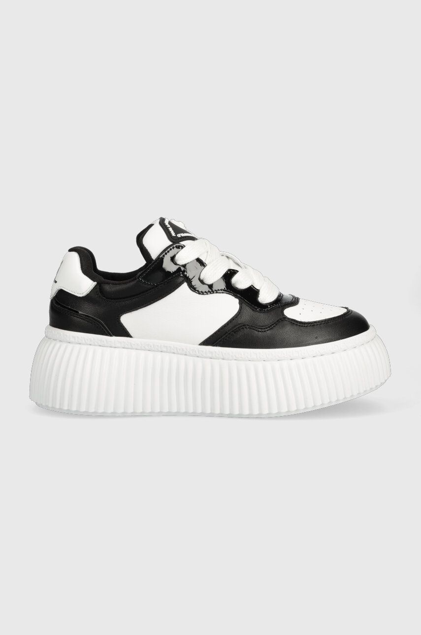 Karl Lagerfeld Sneakers Din Piele Kreeper Lo Culoarea Alb, Kl42323