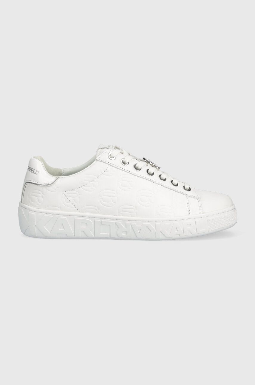 Karl Lagerfeld Sneakers Din Piele Kupsole Iii Kc Culoarea Alb, Kl61023f