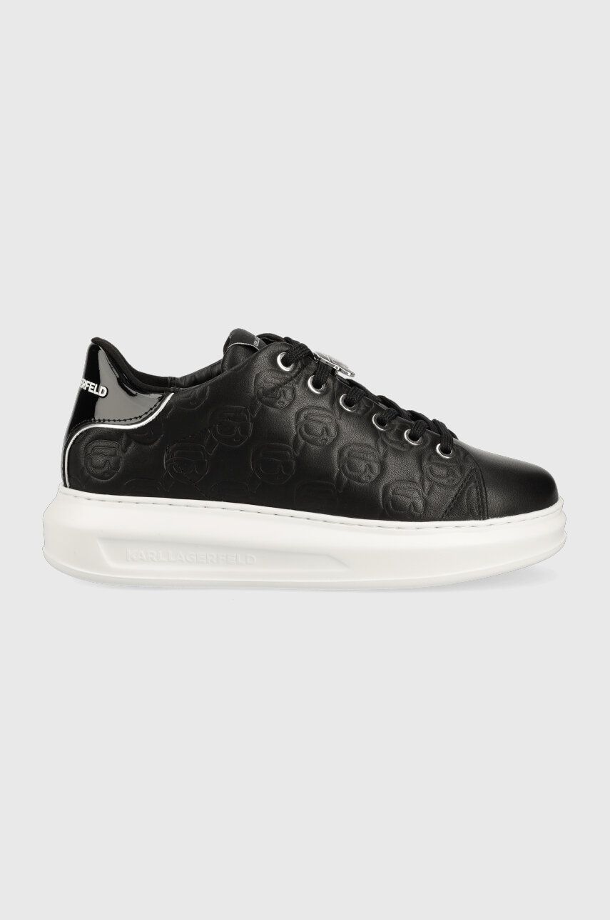 Karl Lagerfeld sneakers din piele KAPRI KC culoarea negru, KL62523F