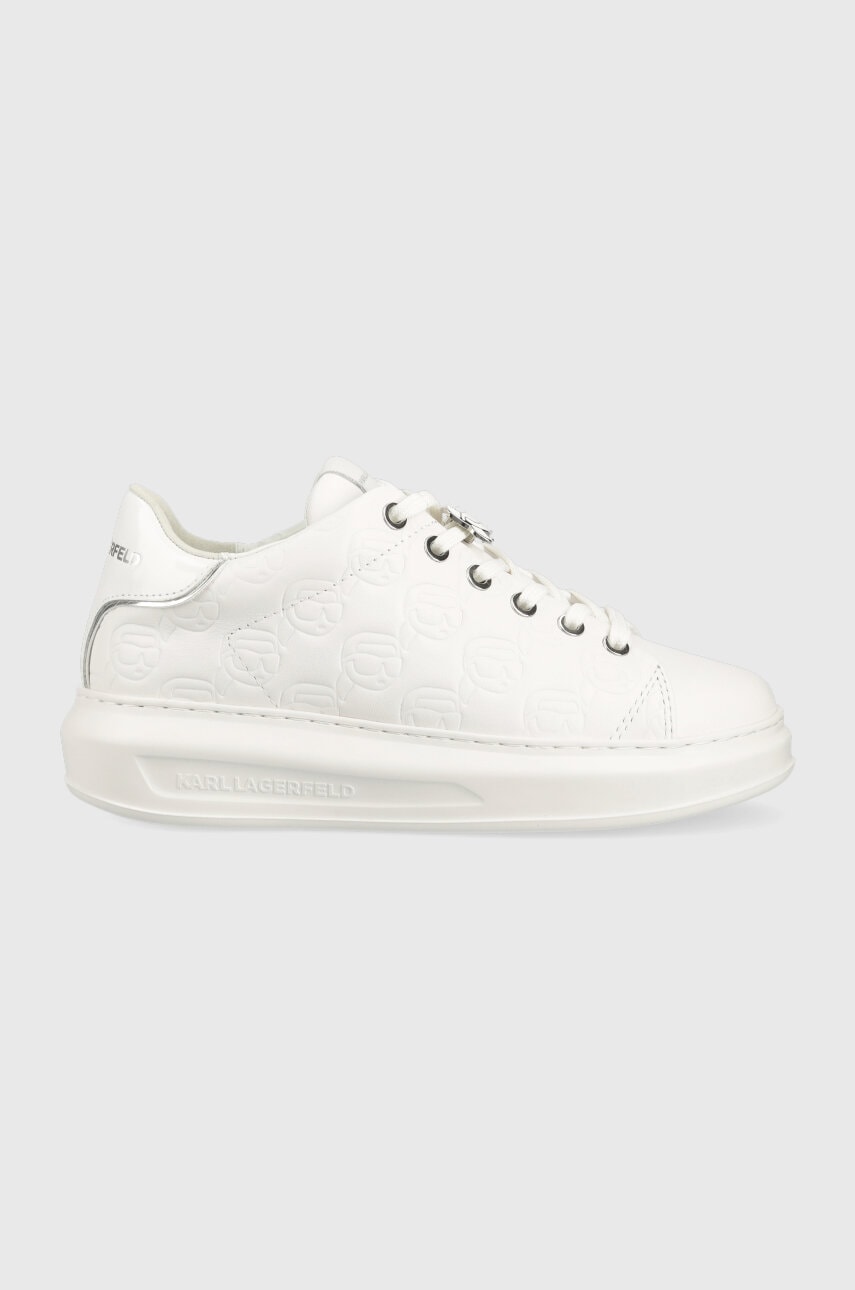 Karl Lagerfeld sneakers din piele KAPRI KC culoarea alb, KL62523F