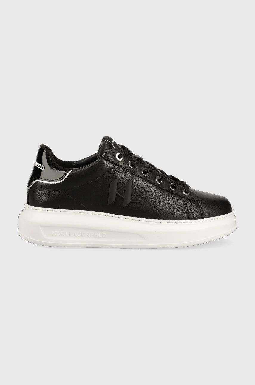 Karl Lagerfeld Sneakers Din Piele Kapri Culoarea Negru, Kl62515