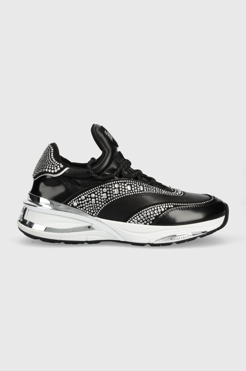 Sneakers boty Karl Lagerfeld SPREE černá barva, KL63106 - černá -  Svršek: Umělá hmota
