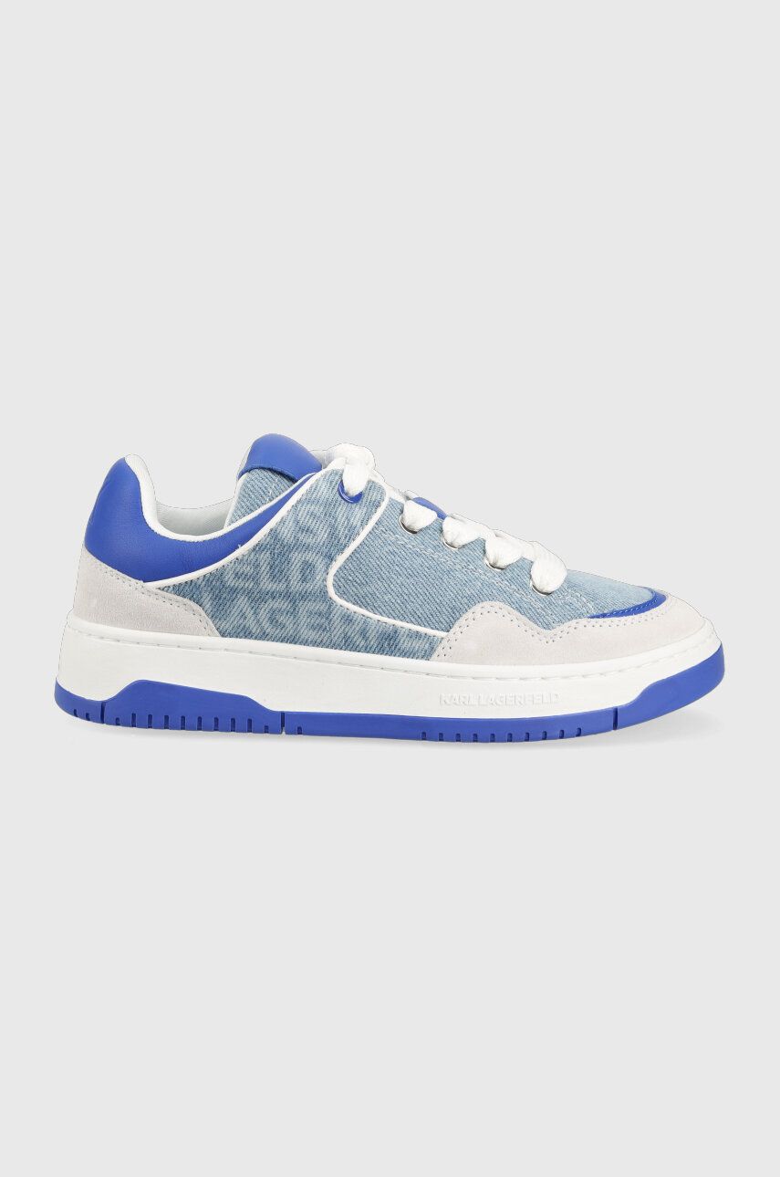 Sneakers boty Karl Lagerfeld KREW KL KLJ63021 - modrá -  Svršek: Umělá hmota