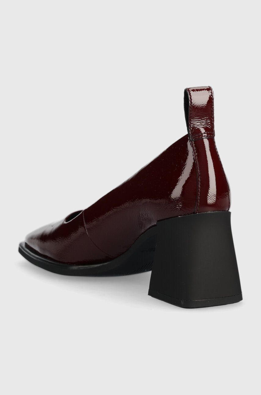Vagabond Shoemakers Pantofi De Piele HEDDA Culoarea Bordo, Cu Toc Drept, 5303.160.38