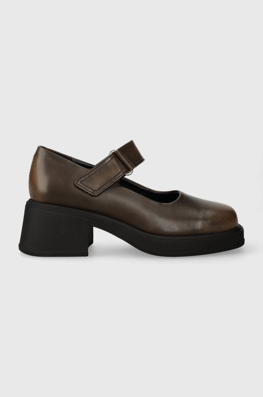 Vagabond Shoemakers Pantofi De Piele Dorah Culoarea Maro, Cu Toc Drept, 5542.118.19