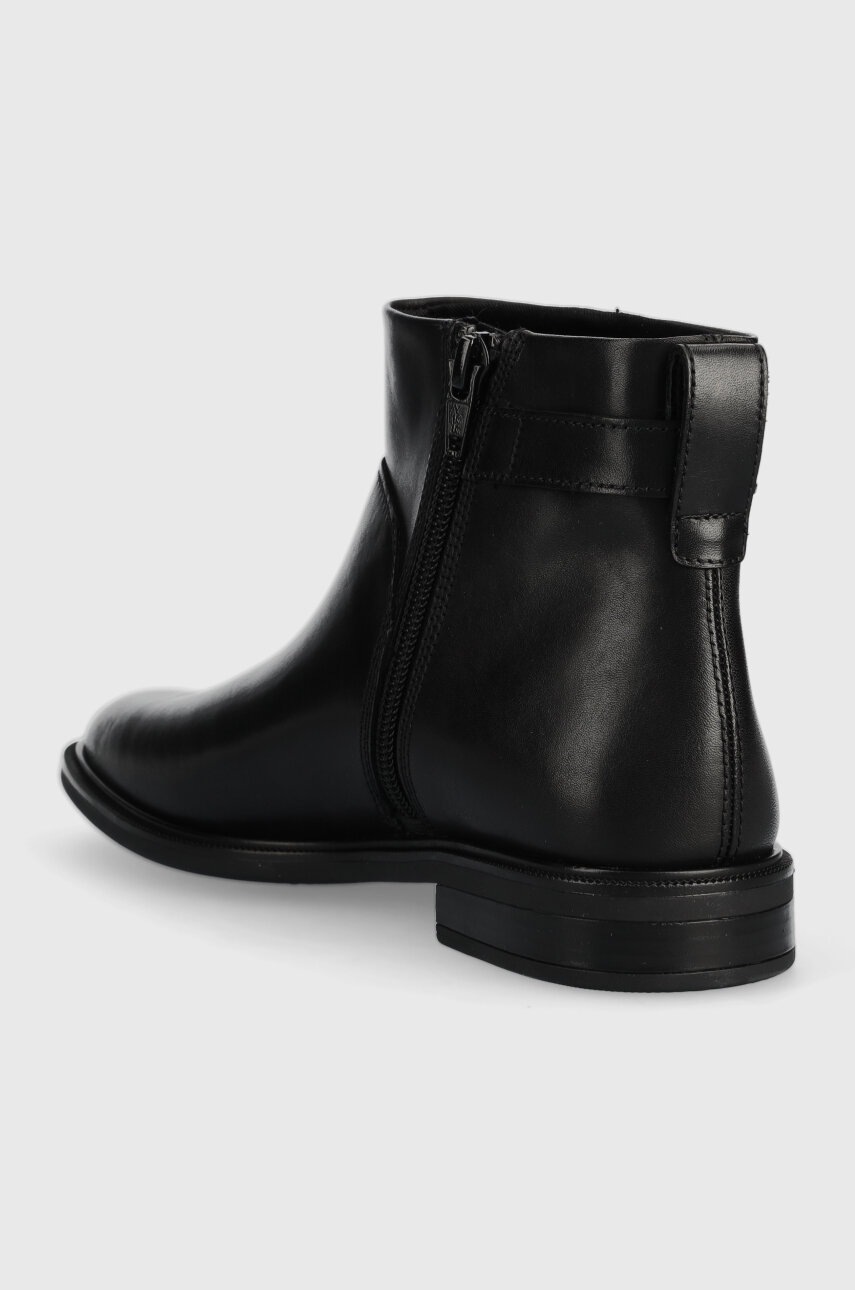 Шкіряні черевики Vagabond Shoemakers FRANCES 2.0 жіночі колір чорний на плоскому ходу 5606.101.20 