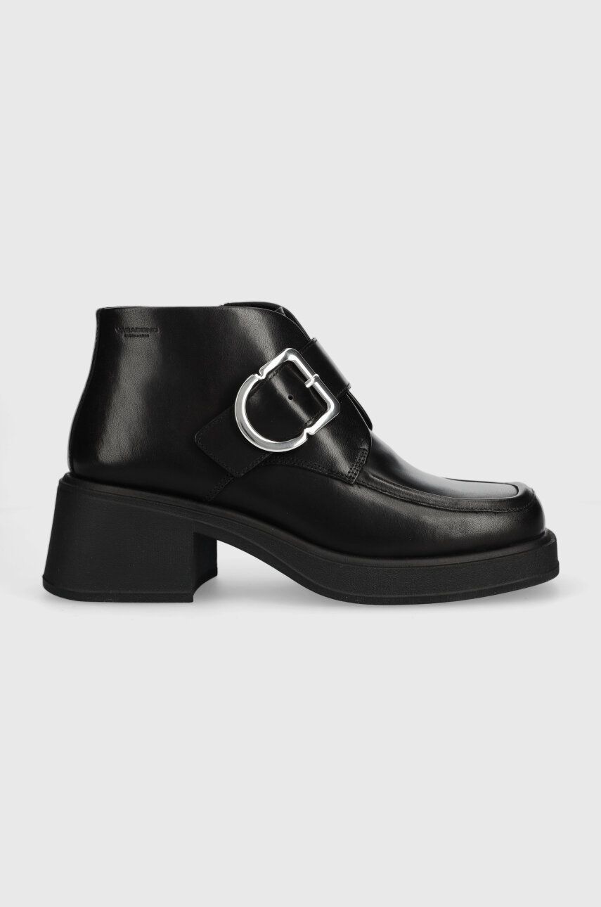 Vagabond Shoemakers Cizme De Piele Dorah Femei, Culoarea Negru, Cu Toc Drept, 5642.301.20