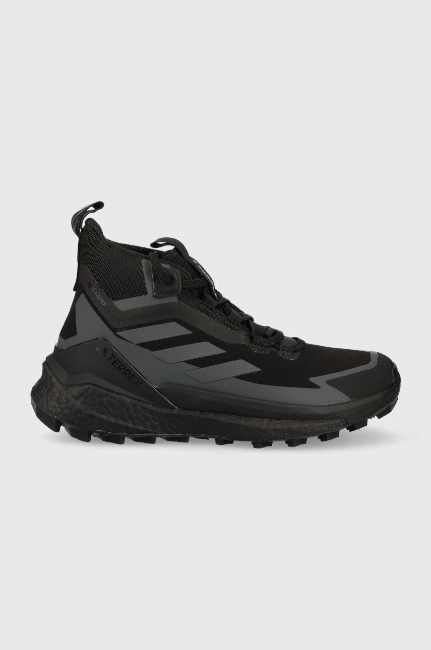 Boty adidas TERREX Free Hiker 2 GTX dámské, černá barva - černá -  Svršek: Umělá hmota