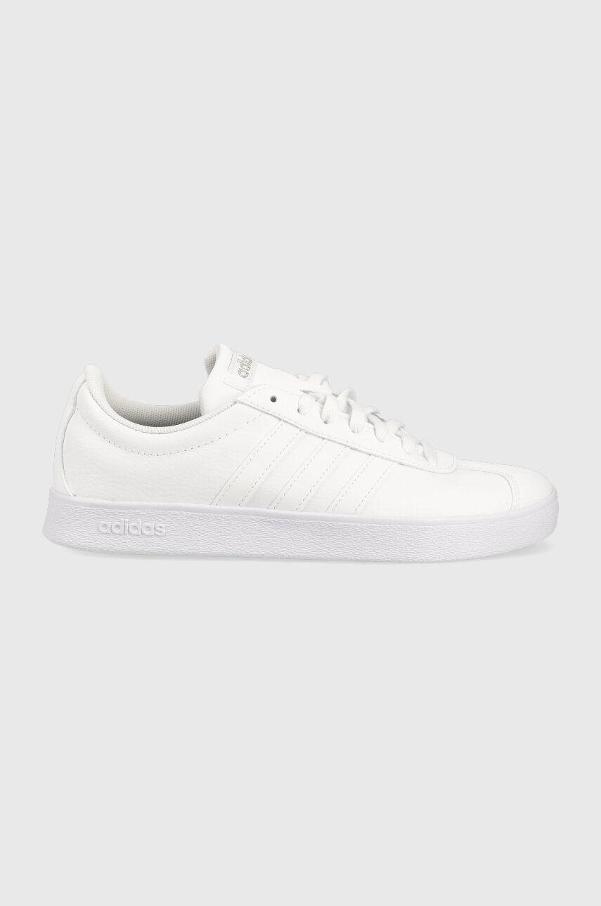 Kožené sneakers boty adidas COURT bílá barva - bílá -  Svršek: Přírodní kůže Vnitřek: Text