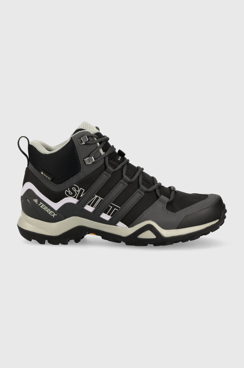 Levně Boty adidas TERREX Swift R2 Mid GTX dámské, černá barva, EF3357-CBLACK/DGS