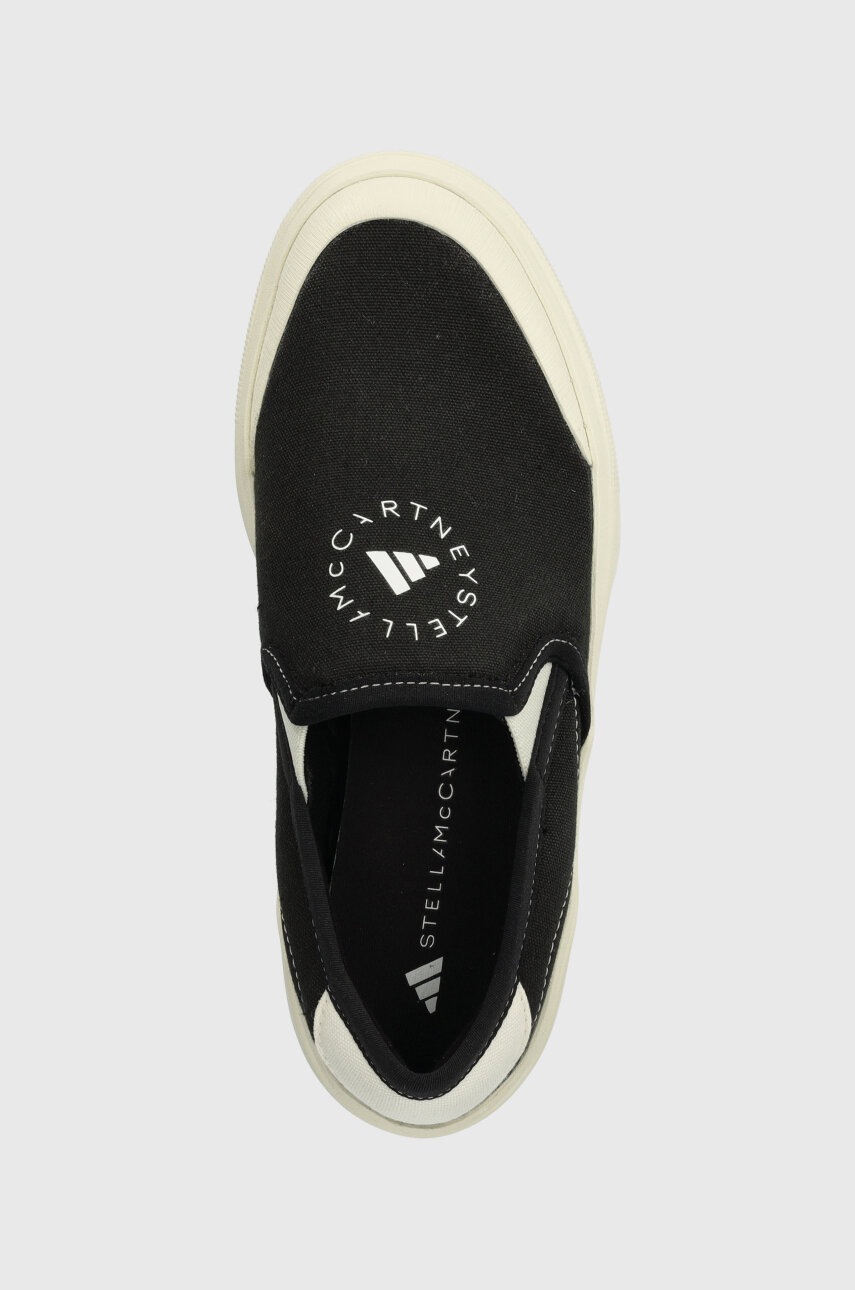 Πάνινα παπούτσια adidas by Stella McCartney aSMC Court Slip On aSMC Court Slip On χρώμα: μαύρο IL3431 HP2772 φωτογραφία