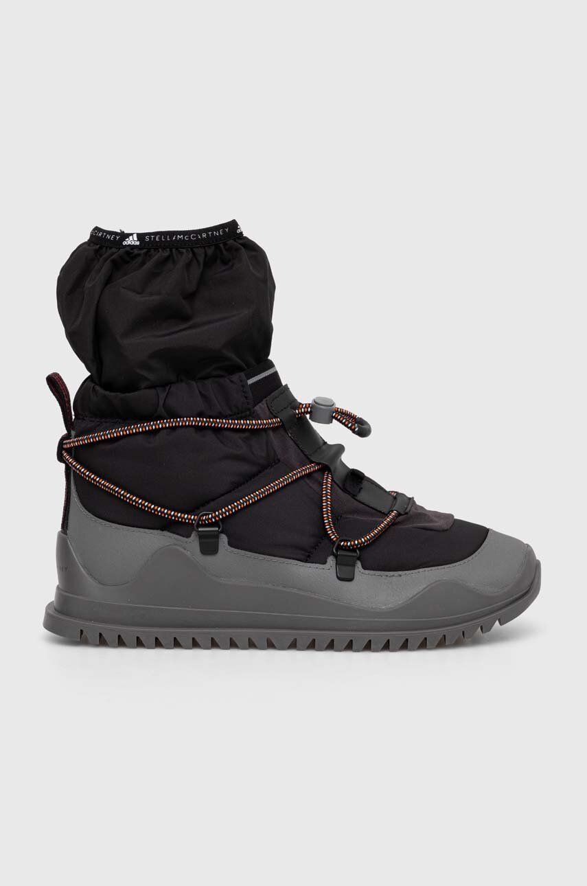 Sněhule adidas by Stella McCartney černá barva - černá - Svršek: Umělá hmota