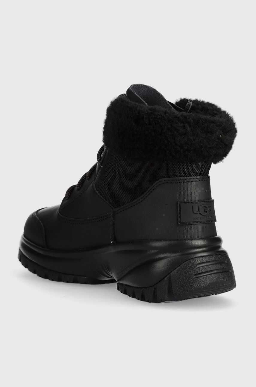 UGG Pantofi Yose Fluff V2 Culoarea Negru, Cu Platforma, Izolare Usoara, 1130901