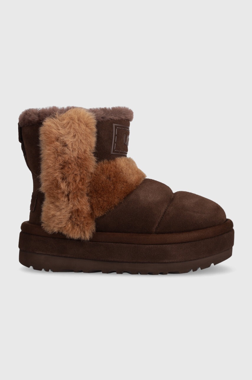 

Замшевые сапоги UGG Classic Chillapeak цвет коричневый 1144046