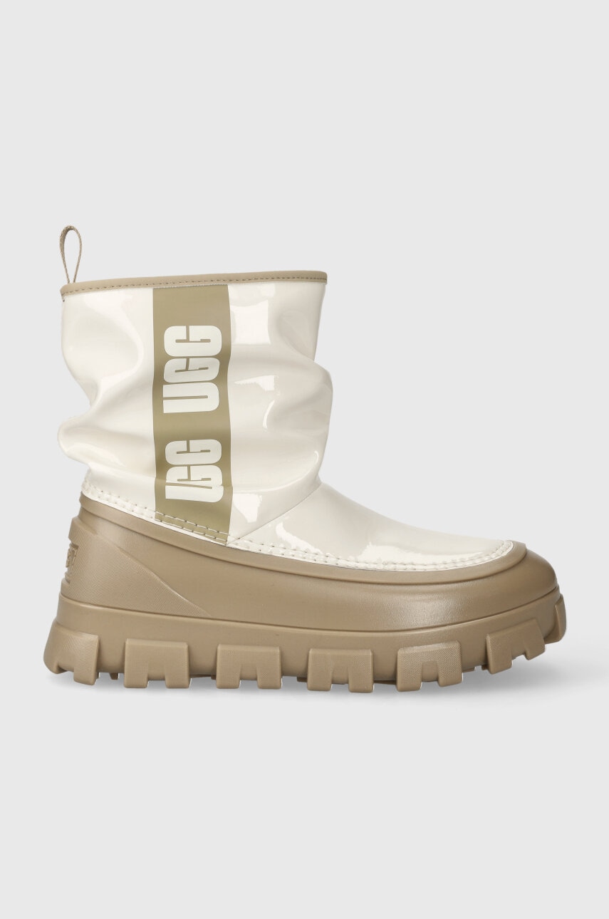 Levně Sněhule UGG Classic Brellah Mini dámské, béžová barva, 1144059