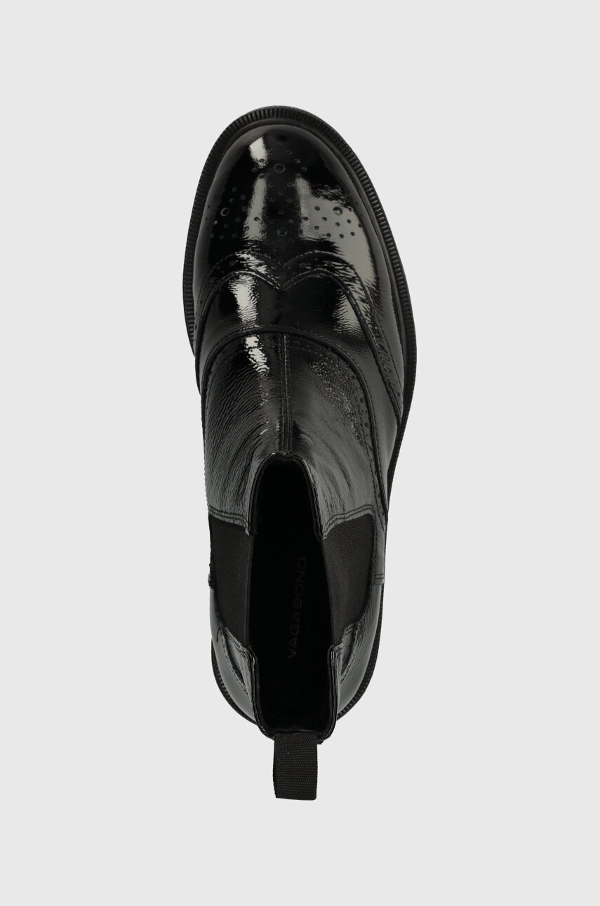 Шкіряні черевики Vagabond Shoemakers AMINA жіночі колір чорний на плоскому ходу 5603.160.20 