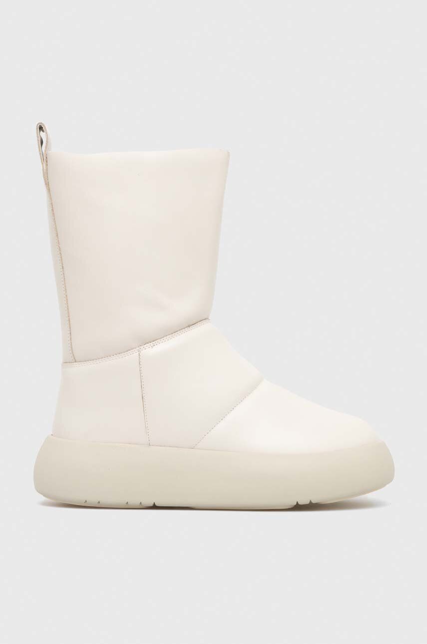 Kožené sněhule Vagabond Shoemakers AYLIN bílá barva, 5438.001.02 - bílá - Svršek: Přírodní kůže