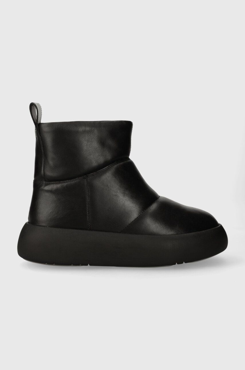 E-shop Kožené boty Vagabond Shoemakers AYLIN dámské, černá barva, na platformě, zateplené, 5636.101.20