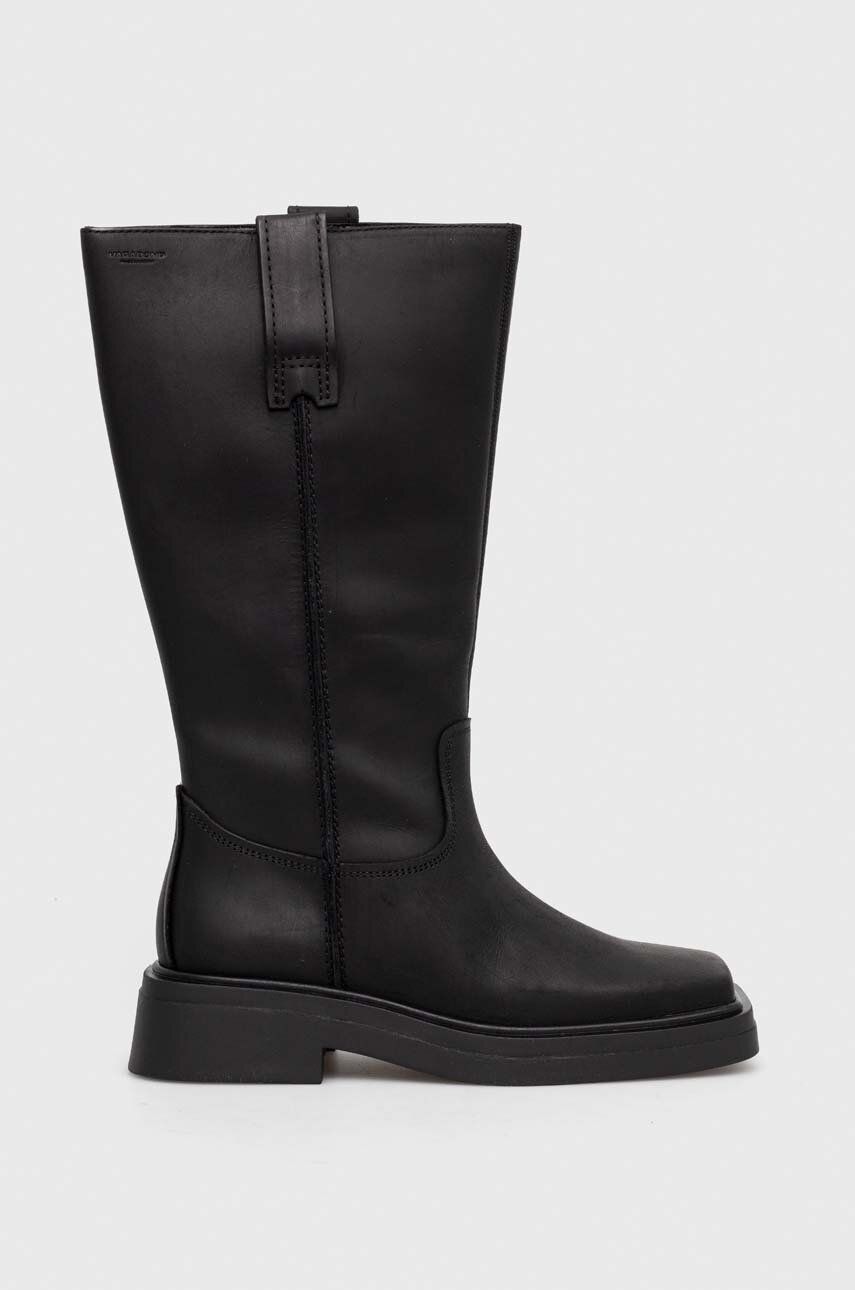 E-shop Kožené kozačky Vagabond Shoemakers EYRA dámské, černá barva, na platformě, 5652.009.21