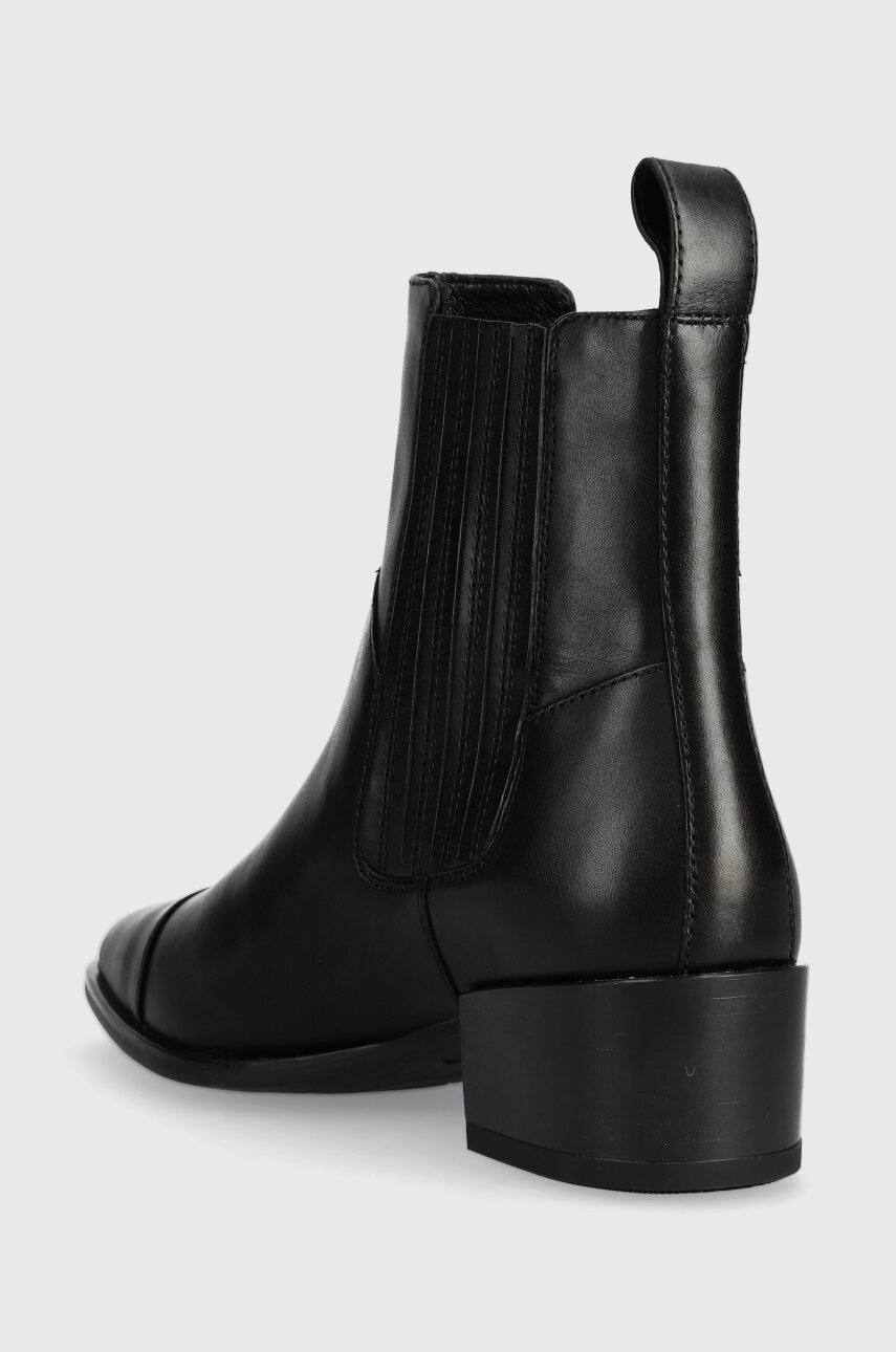 Шкіряні черевики Vagabond Shoemakers MARJA жіночі колір чорний каблук блок 5613.001.20 