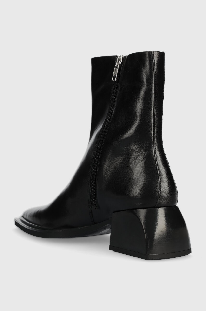 Vagabond Shoemakers bőr csizma VIVIAN fekete, női, lapos talpú, 5453.001.20 termék 2. képe