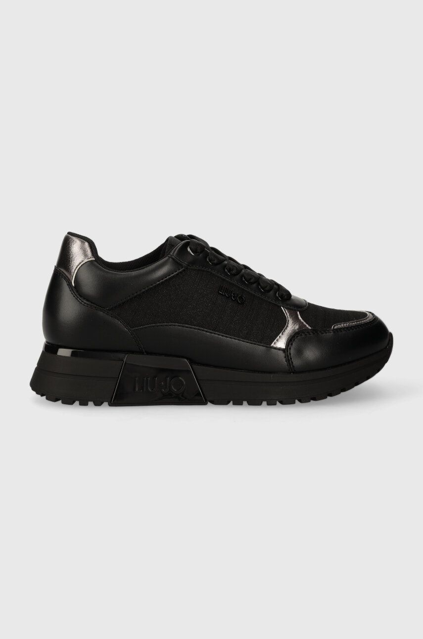 Sneakers boty Liu Jo JOHANNA 01 černá barva, BF3133TX34622222 - černá - Svršek: Umělá hmota