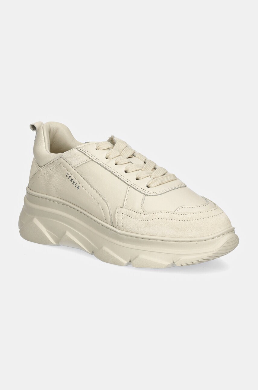 Copenhagen sneakers din piele Vitello culoarea bej, CPH40