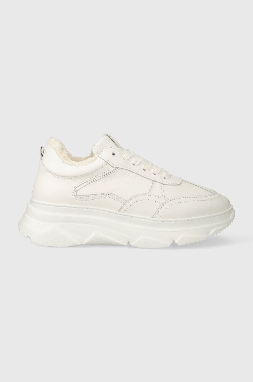 Semišové sneakers boty Copenhagen bílá barva, CPH60 teddy - bílá - Svršek: Přírodní kůže Vni