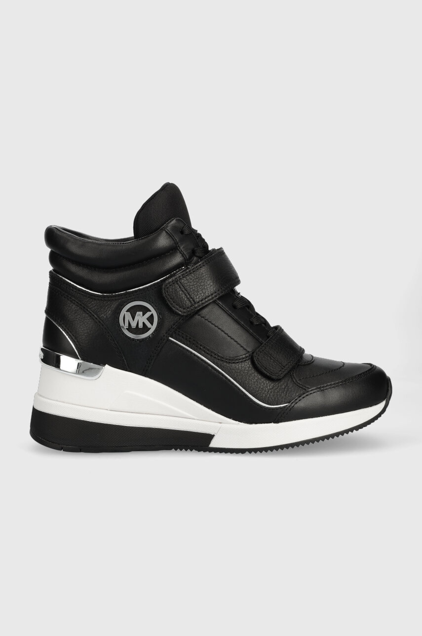 E-shop Kožené sneakers boty MICHAEL Kors Gentry černá barva, 43F3GYFE2L