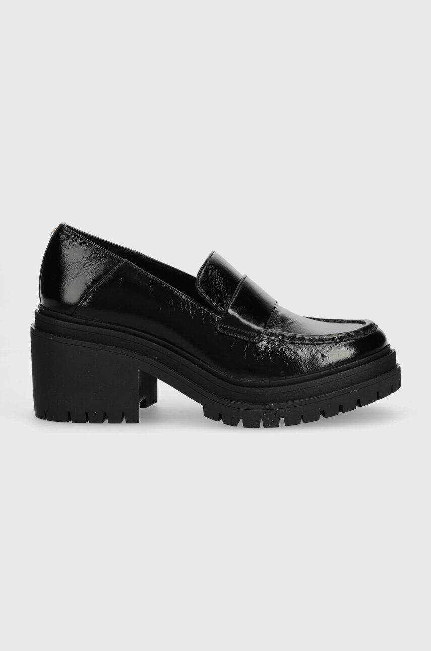 MICHAEL Michael Kors pantofi de piele Rocco culoarea negru, cu toc drept, 40F3RCMP1L