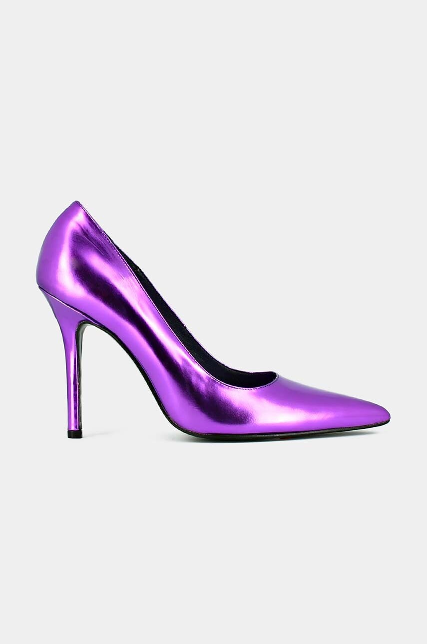 Jonak Stilettos De Piele Dinera Cuir Metallise Culoarea Violet, 3300238