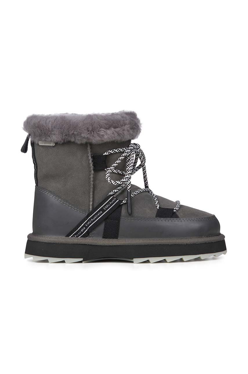 Emu Australia cizme de iarna Blurred culoarea gri, W12641.CHAR