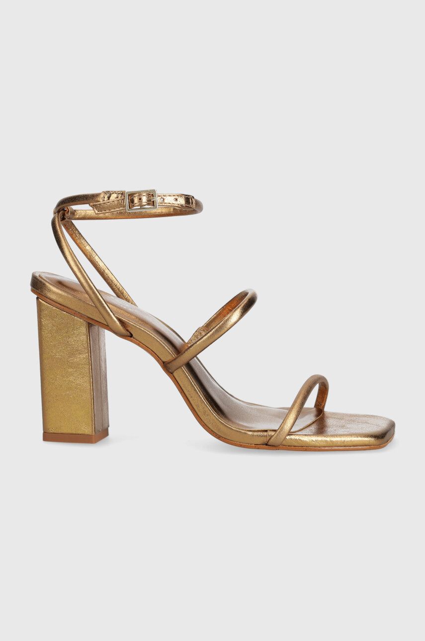 Kožené sandály Aldo Natayla zlatá barva, 13672163.NATAYLA