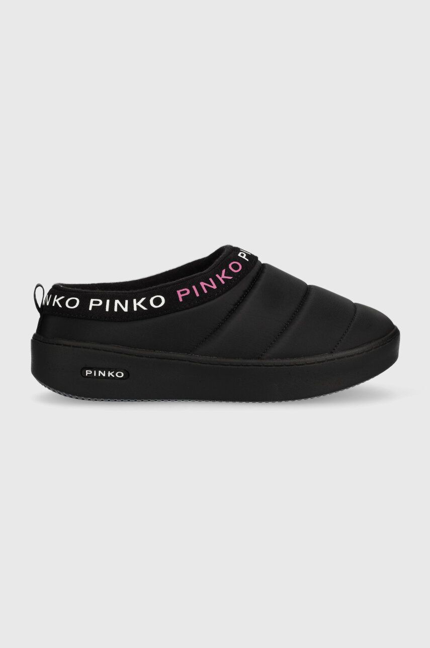 Pantofle Pinko Garland černá barva, 101625 A12N Z99 - černá - Svršek: Textilní materiál Vnitřek