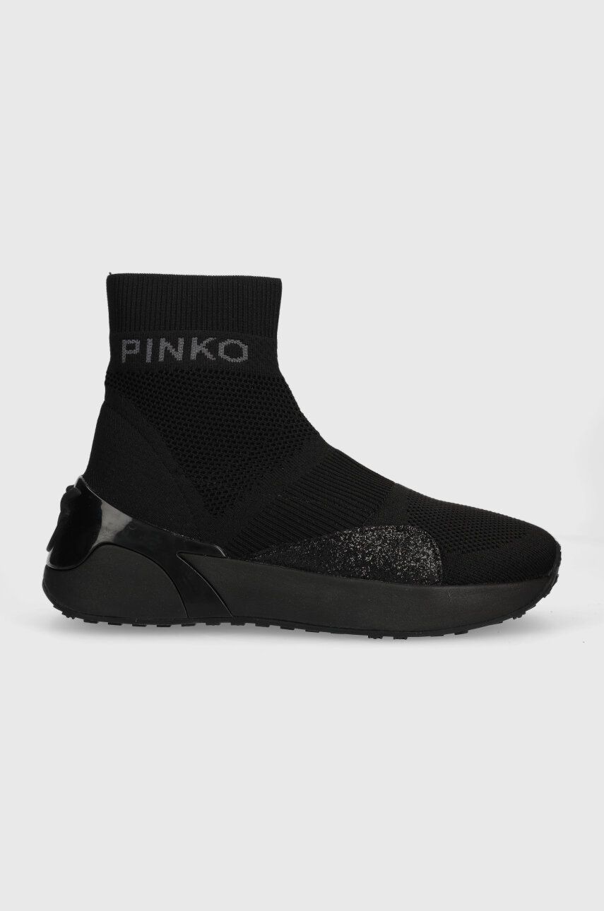 Sneakers boty Pinko Stockton černá barva, 101785 A15G Z99 - černá -  Svršek: Textilní materiál
