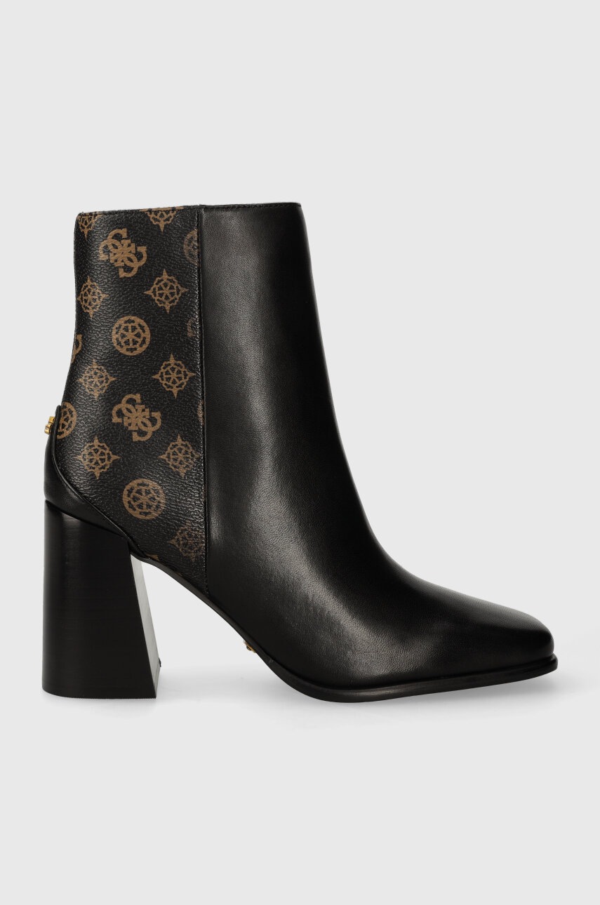 

Черевики Guess YORK жіночі колір чорний каблук блок FL8YOK LEP10