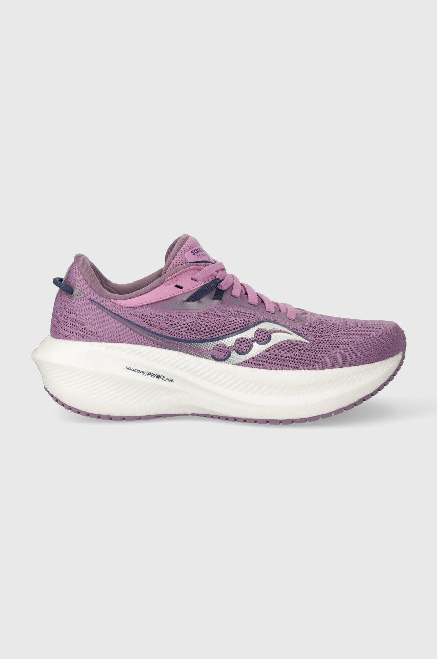 Běžecké boty Saucony Triumph fialová barva - fialová - Svršek: Umělá hmota