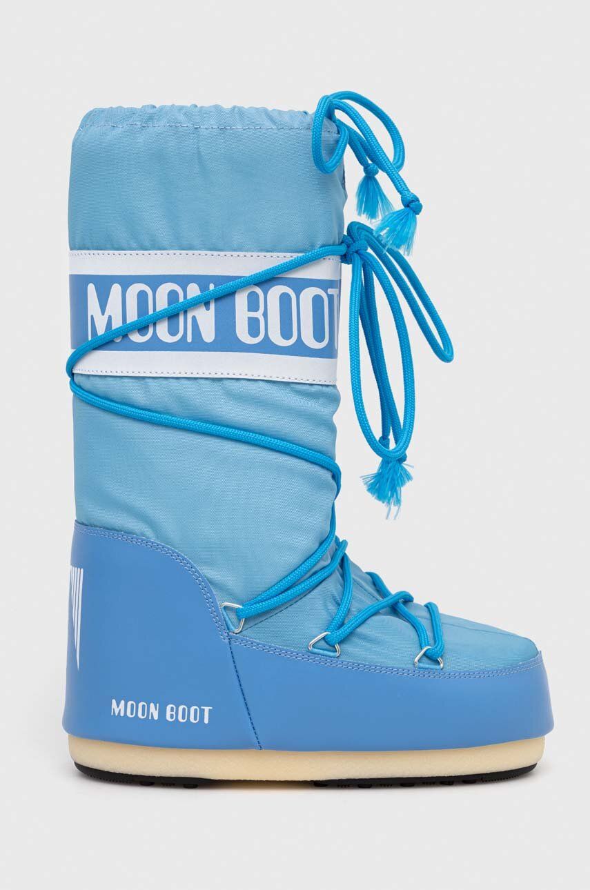 Sněhule Moon Boot ICON NYLON 14004400.088 - modrá - Svršek: Umělá hmota
