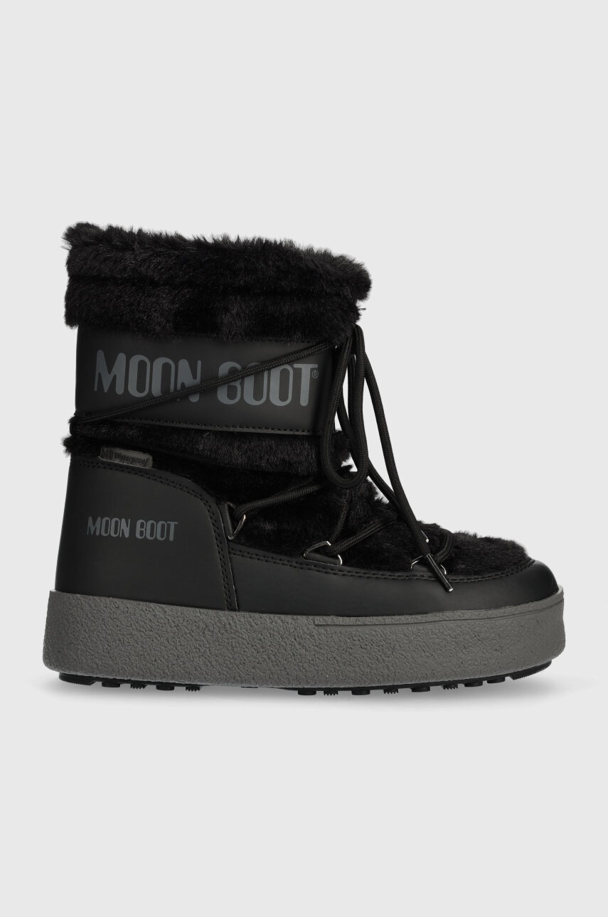 Levně Sněhule Moon Boot LTRACK FAUX FUR WP černá barva, 24501300.001