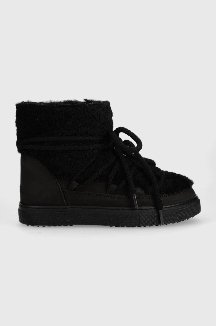 Vlněné boty do sněhu Inuikii CURLY černá barva, 75102-016 - černá -  Svršek: Vlna